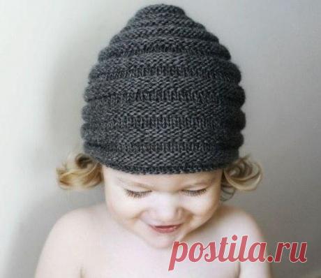Оригинальная детская вязаная шапочка Улей / Интересный космос
