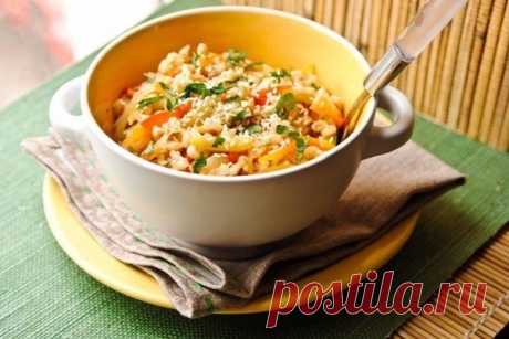 Перловка с овощами
