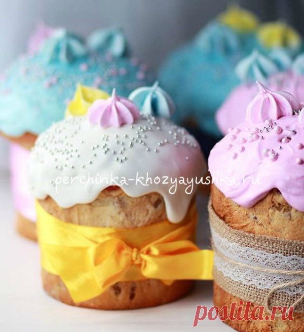 Рецепты глазури для куличей