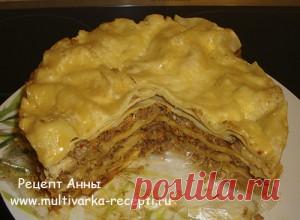 Лазанья в мультиварке