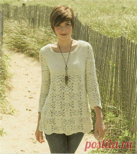 Туника спицами.
