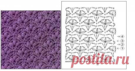 Интересные узоры крючком