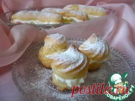 Профитроли и эклеры с желе и сливками - кулинарный рецепт