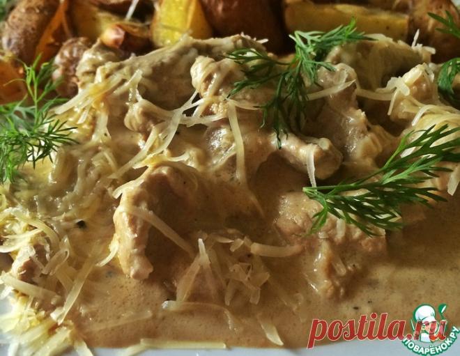 Свинина в сметанно-горчичном соусе в мультиварке – кулинарный рецепт