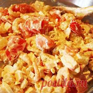 Салат с морепродуктами и овощами рецепт – салаты