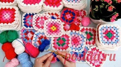 Как связать плед из квадратов: схемы для начинающих и важные советы