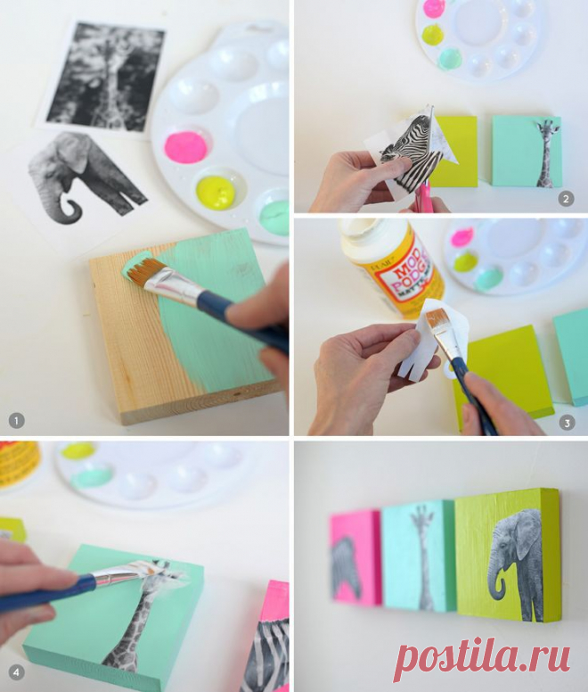 Интерьерные картины из подручных средств. 10 классных идей - Ярмарка Мастеров - ручная работа, handmade