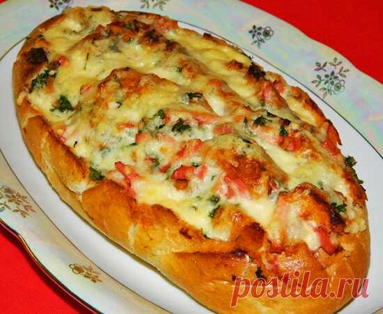 Пицца в батоне: вкусняшка за 15 минут! | Вкусняшки | Яндекс Дзен