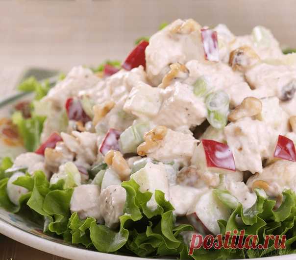 Вкусный салат с легкой заправкой 