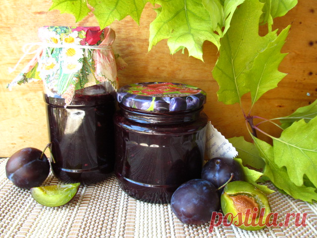 сливовое варенье с пряностями и орешками
