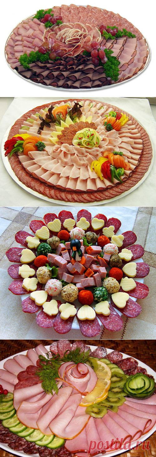 Как красиво оформить мясную нарезку.