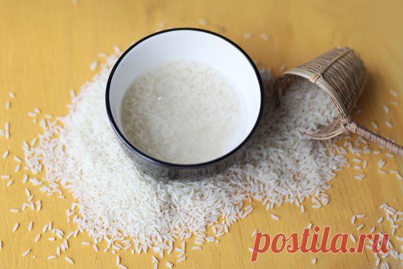 Рисовая вода для очищения кожи лица