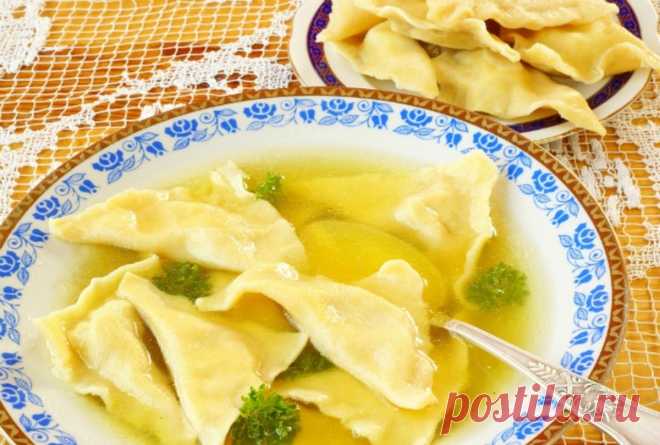 Chicken Soup with Kreplach  Chicken soup with kreplach - a classic Jewish tradition that many families can't do without. With this recipe, even those who never made kreplach will want to