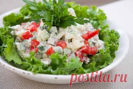 Рецепты праздничных салатов с помидорами на новый год - Что приготовить простые рецепты с фото