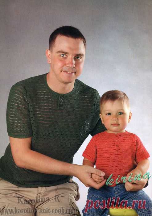 Мужской и детский пуловер поло
