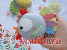 Filcowy kogutek / Felt rooster  #filc #felt #fieltro #feltro #folk #folklor #kogutek #rooster #wielkanoc #easter #handmade #anitashandmade