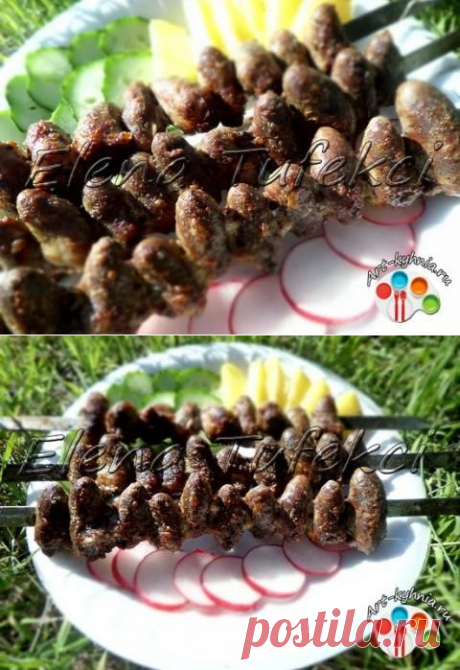 Куриные сердечки на мангале | 4vkusa.ru