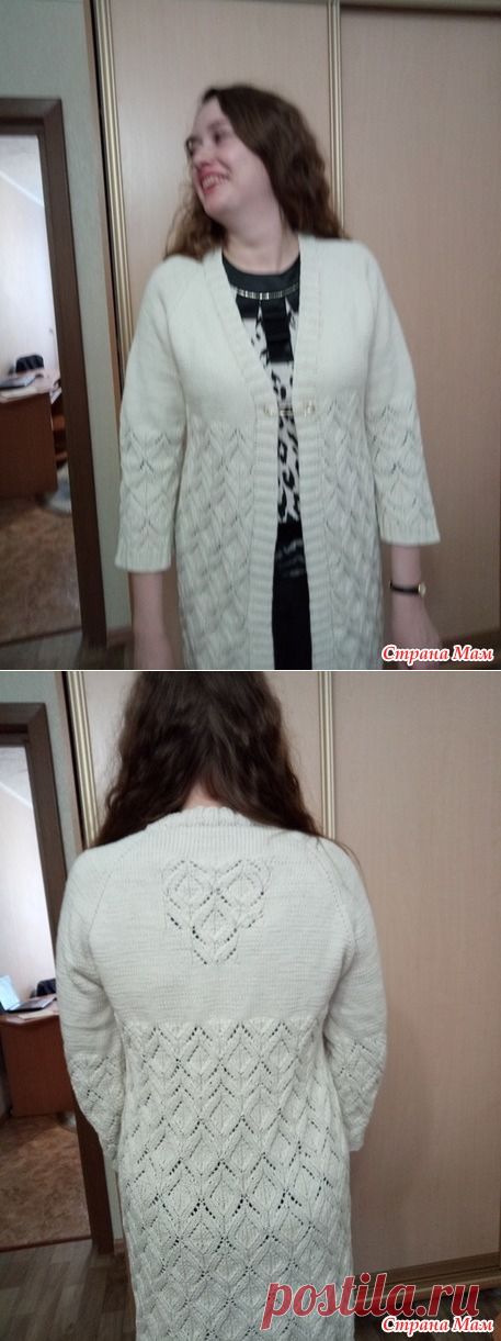Кардиган спицами, по мк Светланы Коломиец - Вязание - Страна Мам