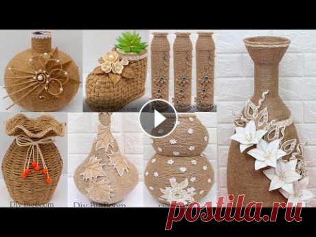 10 Jute Flower Vase Ideas Collection | Home decorating ideas handmade 10 Jute Flower Vase Ideas Collection | Home decorating ideas handmade ► Subscribe HERE: https://bit.ly/FollowDiyBigBoom...