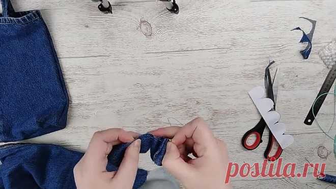 Сумка из старых джинсов своими руками