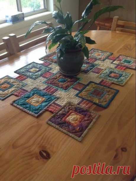 BEAUTIFUL PATCHWORK TABLE RUNNER IDEAS!!@aimonequilts7781