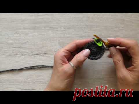 Вяжем теплую шляпу / теплая шляпа крючком /