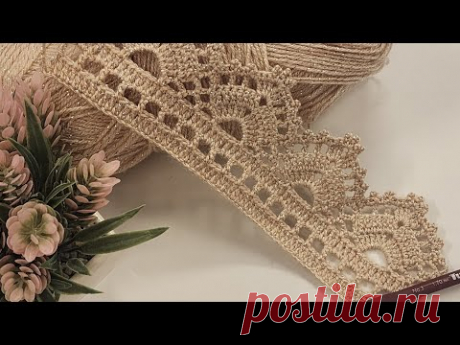 Tığ işi zarif ve kolay örgü model / #crochet #knitting