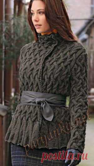 Элегантность и благородство. Вязаная курточка "Парижанка"