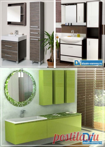 Напольные шкафы для ванной комнаты - угловые, пеналы и другие