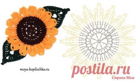 Вязаные цветы. 100 цветочных мотивов для вязания крючком со схемами. - Клуб рукоделия - Страна Мам