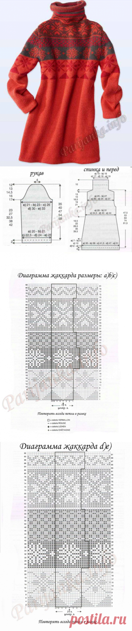 Платье (д) 12*81 Phildar