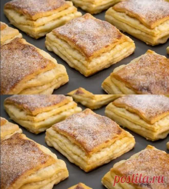 СЛОЙКИ «НАПОЛЕОН»

Необходимые продукты для теста:
- мука – 240 г
- сливочное масло – 125 г
- кефир – 125 мл
- сода пищевая – ¾ ч.л.
Для крошки:
- сахар – 80 г
- мука – 60 г
- сливочное масло – 50 г