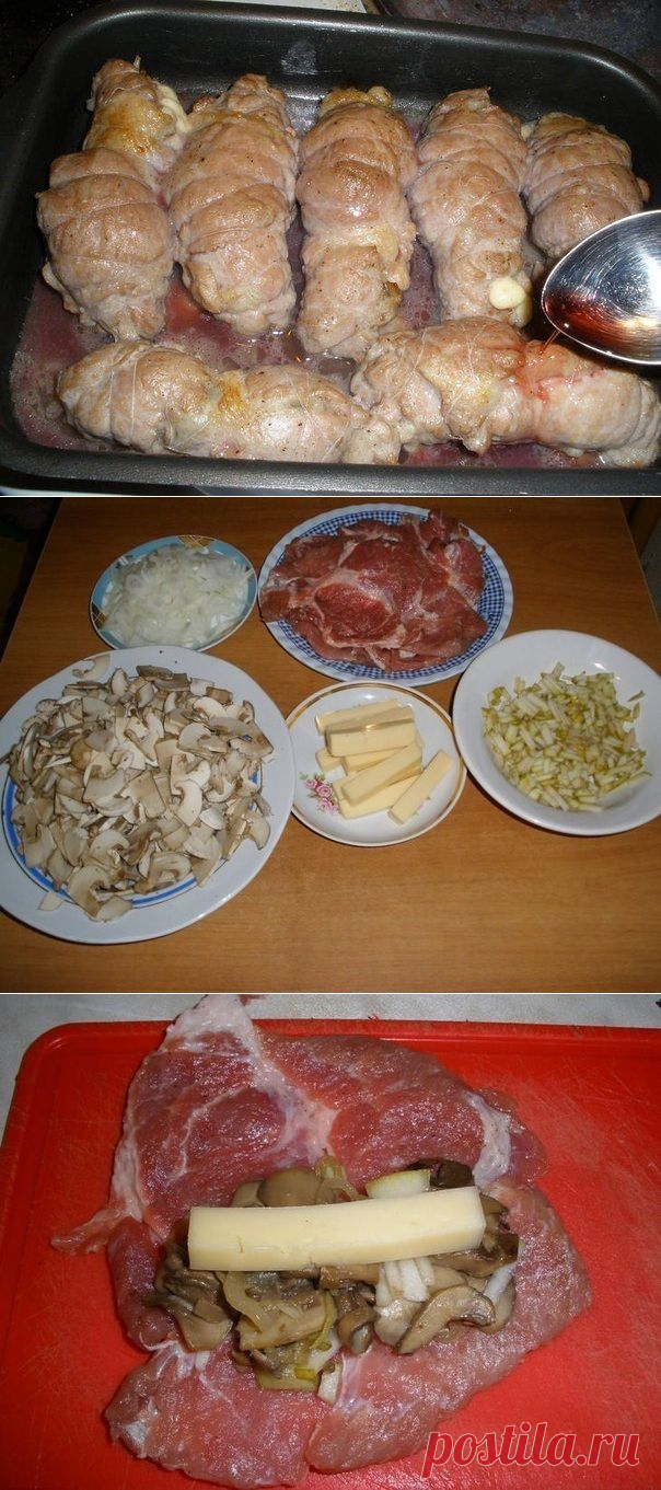 свиные рулеты
