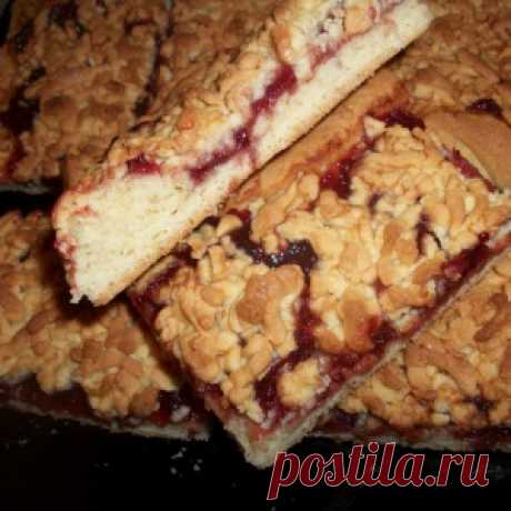 Быстрый &quot;Бабушкин пирог&quot; из песочного теста.