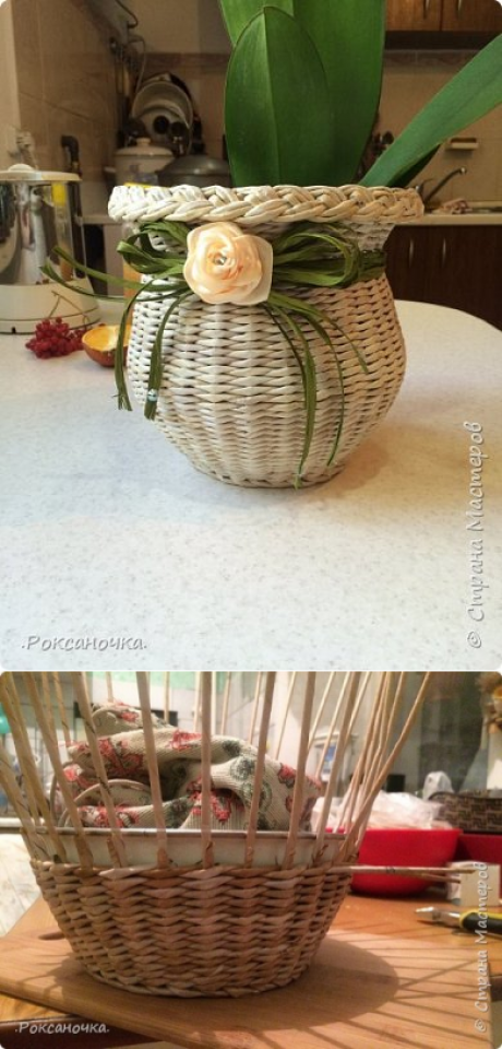 Горшочек для орхидеи. Мини МК | Страна Мастеров