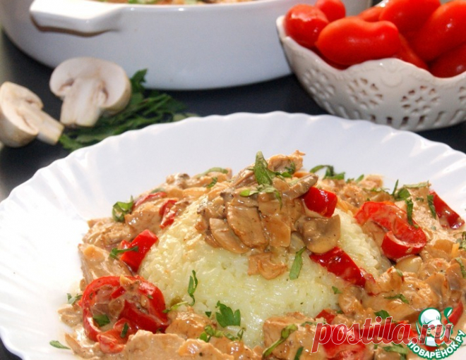 Курица аля крем по-гречески – кулинарный рецепт