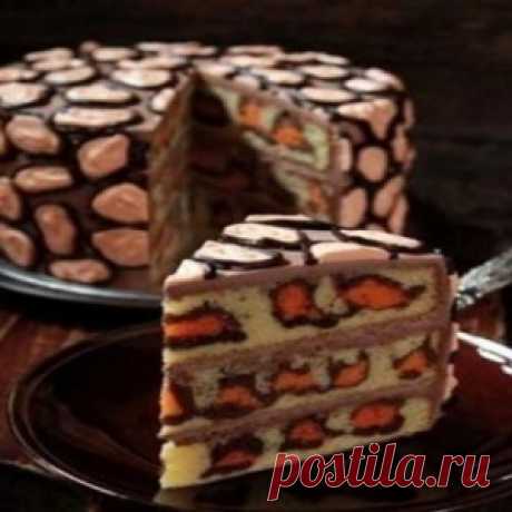 Невероятно красивый и вкусный леопардовый торт модного принта не оставит равнодушными наших прекрасных девушек - МирТесен