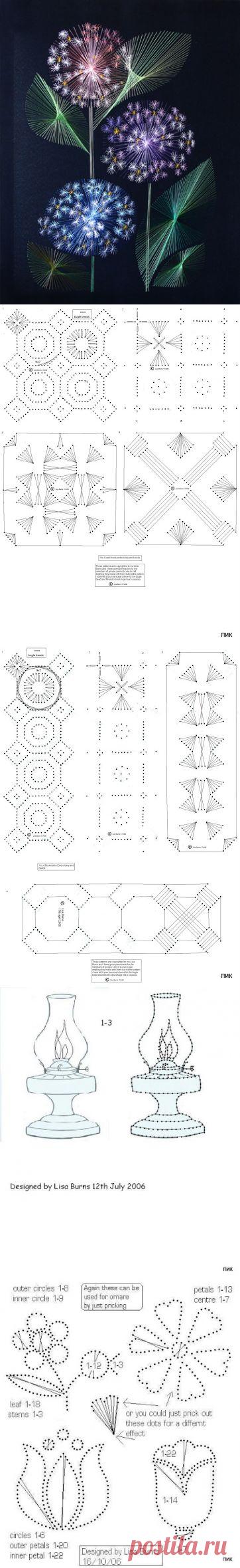 Изонить  - схемы, видео