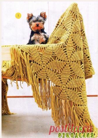 Плед из ажурных мотивов - Клуб рукоделия   Дизайн: Sisko Salpakivi Размеры готового изделия: плед из пряжи Isoveli * 140 х 210 см. • 110 х 180 см. Вам потребуется: пряжа Novita Isoveli (75% ш