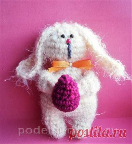 Вязаный пасхальный кролик - мастер-классы крючком и спицами | podelki-doma.ru