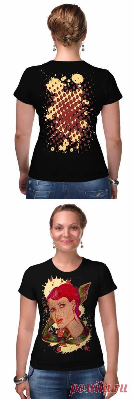 Футболка Стрэйч (Женская) &quot;Девушка в галстуке.&quot; от Printissimo - Printio