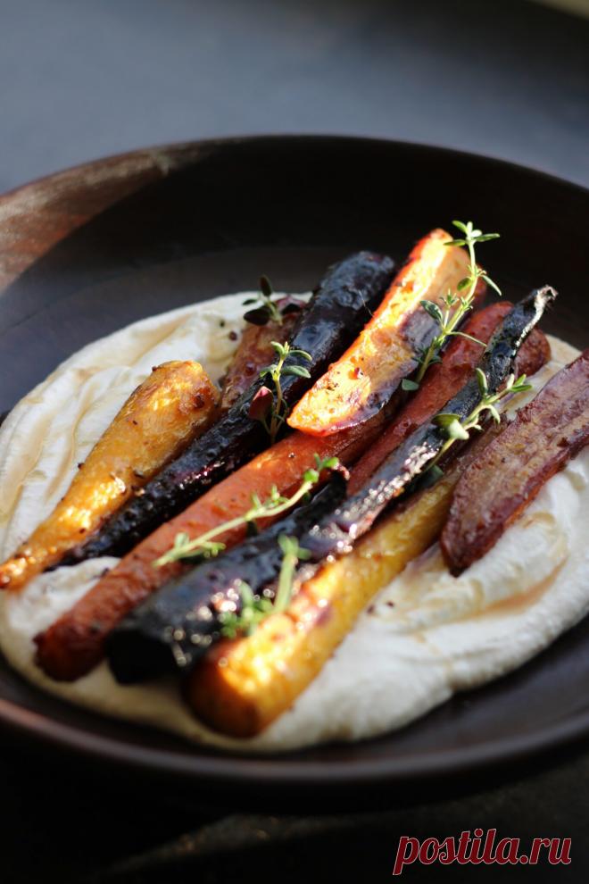 Медовая морковь с мягким сливочным сыром — Mint & Rosemary