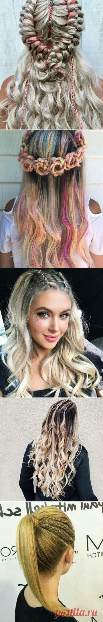 Прически с косичками (подборка) / Прически / ВТОРАЯ УЛИЦА