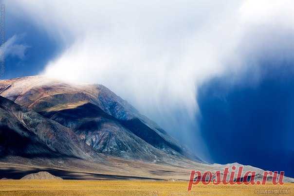 Вирга – сухой дождь в Монголии. Автор фото — Александр Химушин: nat-geo.ru/photo/user/292467/