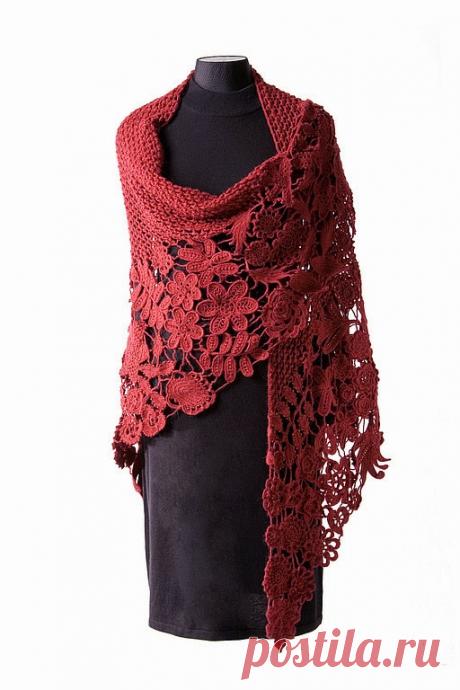 Irish crochet &: Шали