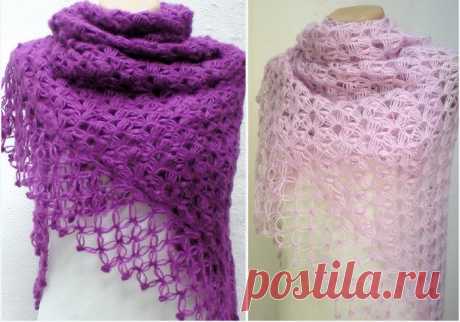 Вязание на линейке крючком (Knitting on the ruler hook)