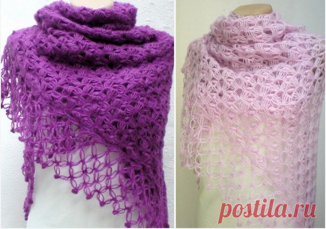 Вязание на линейке крючком (Knitting on the ruler hook)