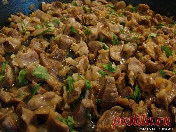 как приготовить куриные желудочки