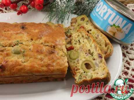 Закусочный кекс с тунцом и оливками – кулинарный рецепт