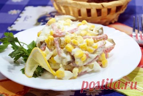 Салат с маринованными огурцами – Рецепт с фото. Рецепты. Салаты. Салаты с мясом